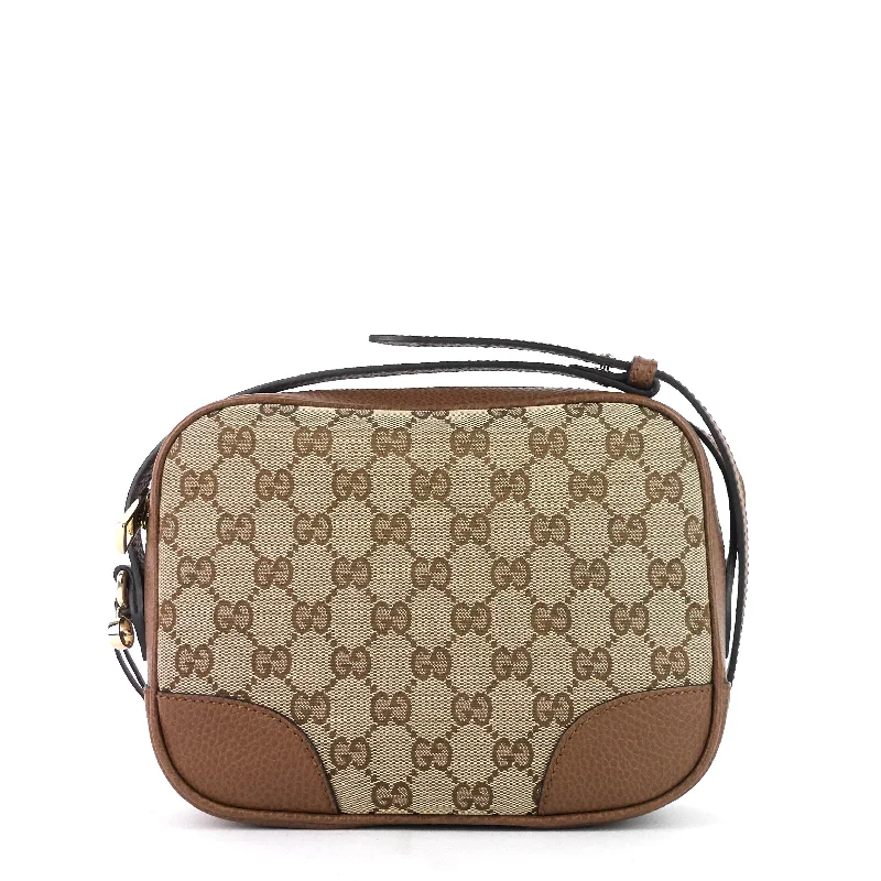 Women Gucci crossbody bags with a keychain holderBree Mini Monogram Canvas Messenger Bag