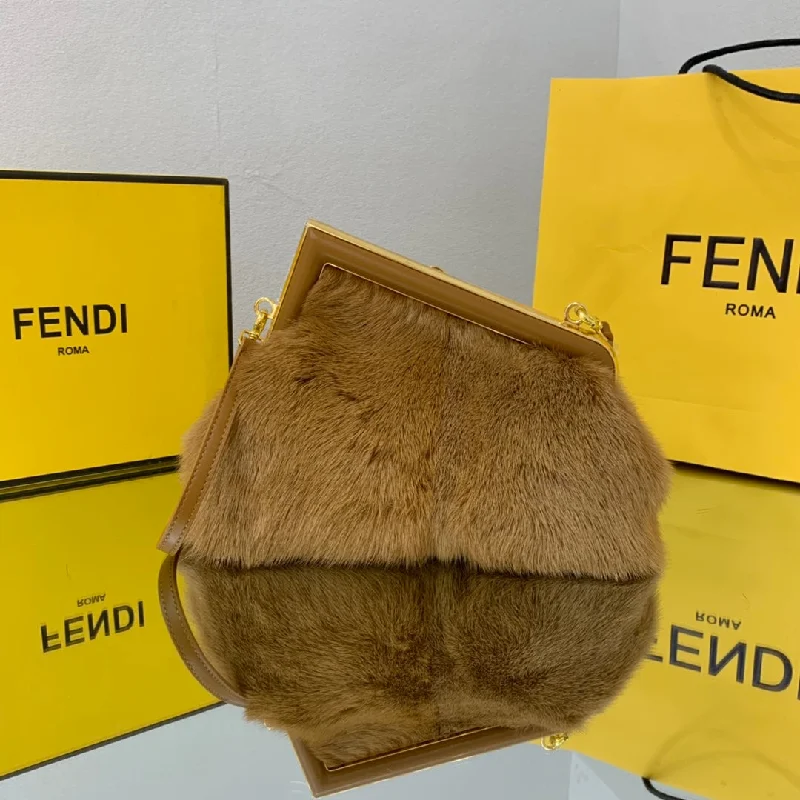 Fendi tote bags with a hand - painted FF pattern for an artisanal and one - of - a - kind touchWF -  Fendi Bag - 328