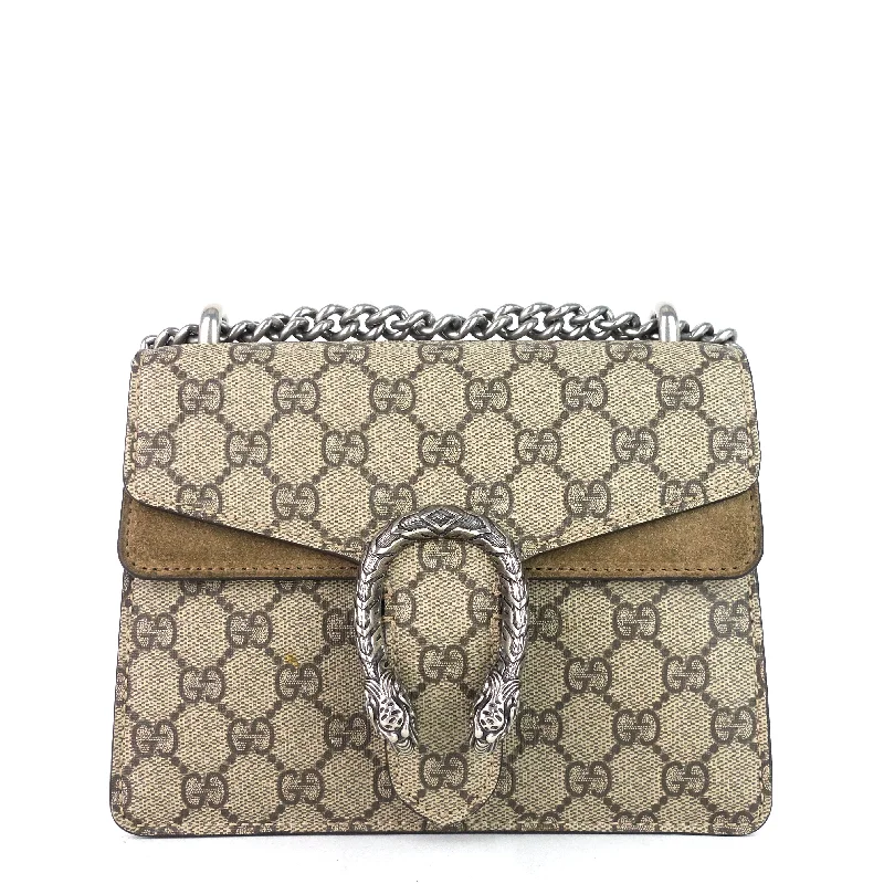 Gucci Marmont bags for women with quilted leather exteriorsDionysus Mini GG Supreme Canvas Bag