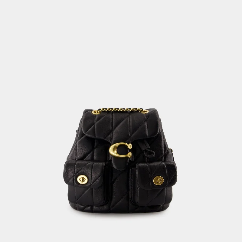 Coach bags with a front - flap pocket and a turnlock for a classic aestheticTabby Backpack - Coach - Leather - Black