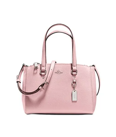 Coach Dempsey bags with a contrast - colored interior for visual interestCoach Stanton Carryall Leather Tote 26 Petal Shoulder Bag Handbag Pink New