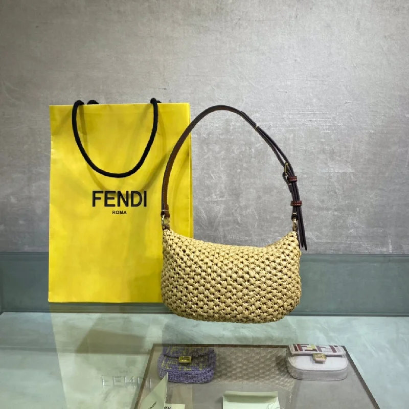 Fendi crossbody bags with a woven leather strap for a unique texture and visual appealWF -  Fendi Bag - 374