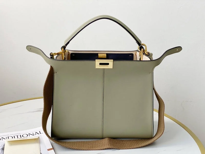 Fendi tote bags with a solar - powered charging panel for eco - friendly chargingBC - FENDI BAGS - 108