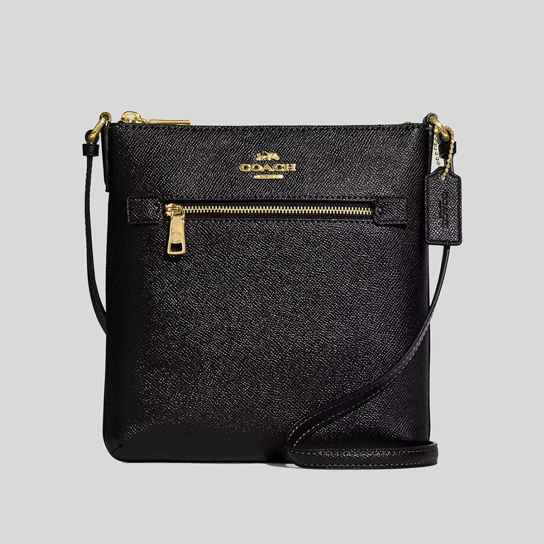 Coach crossbody bags with a detachable coin purse for added functionalityCOACH Mini Rowan File Bag Black CV405