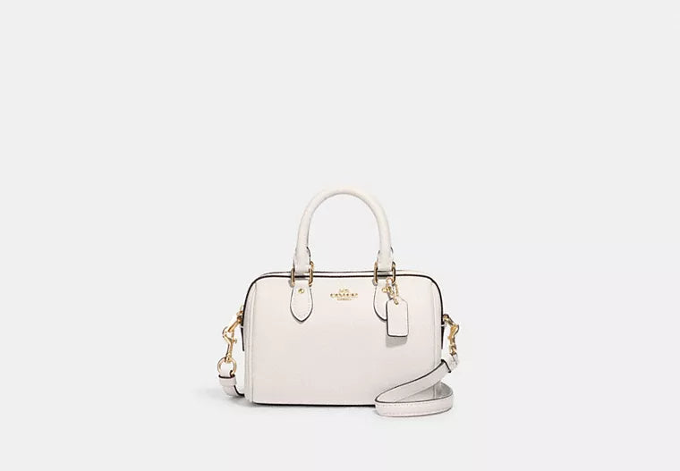 Coach tote bags with a water - resistant lining for practicalityCoach Mini Rowan Crossbody Chalk