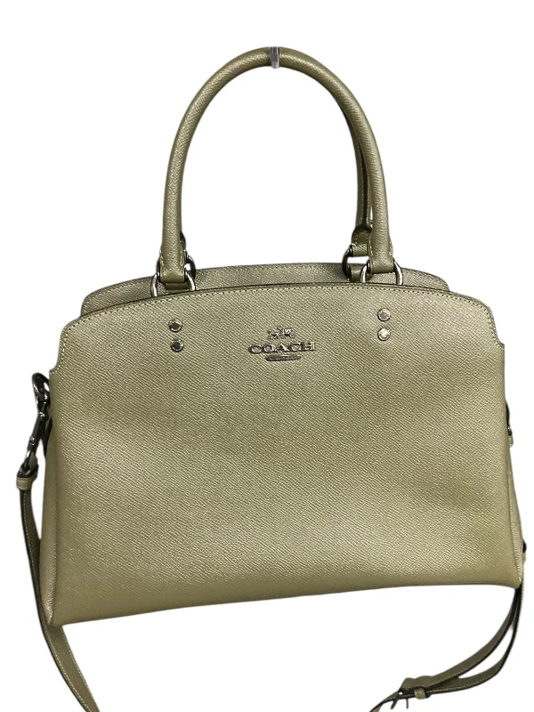 Ladies Coach Borough bags in a pastel shade for a soft and delicate appearanceHandbag Designer By Coach, Size: Medium