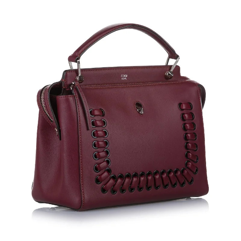 Fendi By The Way bags with a leather - wrapped drawstring for a luxurious and tactile feelFendi DotCom Leather Satchel (SHG-32334)