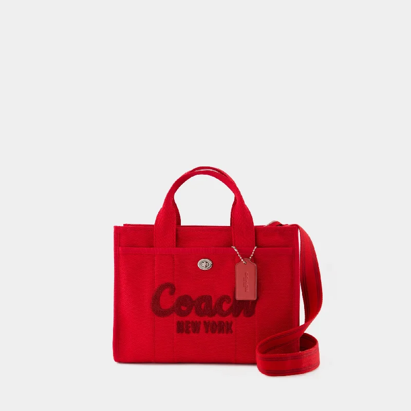 Ladies Coach Tabby bags with a textured leather surface for a more tactile lookCargo Tote - Coach - Cotton - Red