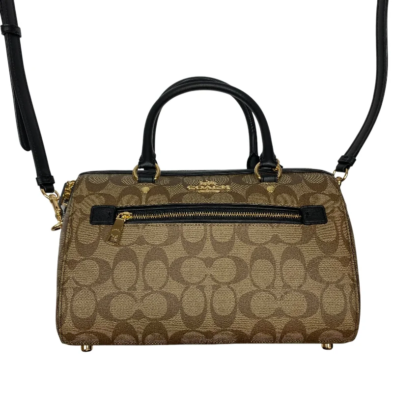 Coach tote bags with a printed Coach logo for brand visibilityHandbag Designer By Coach, Size: Medium