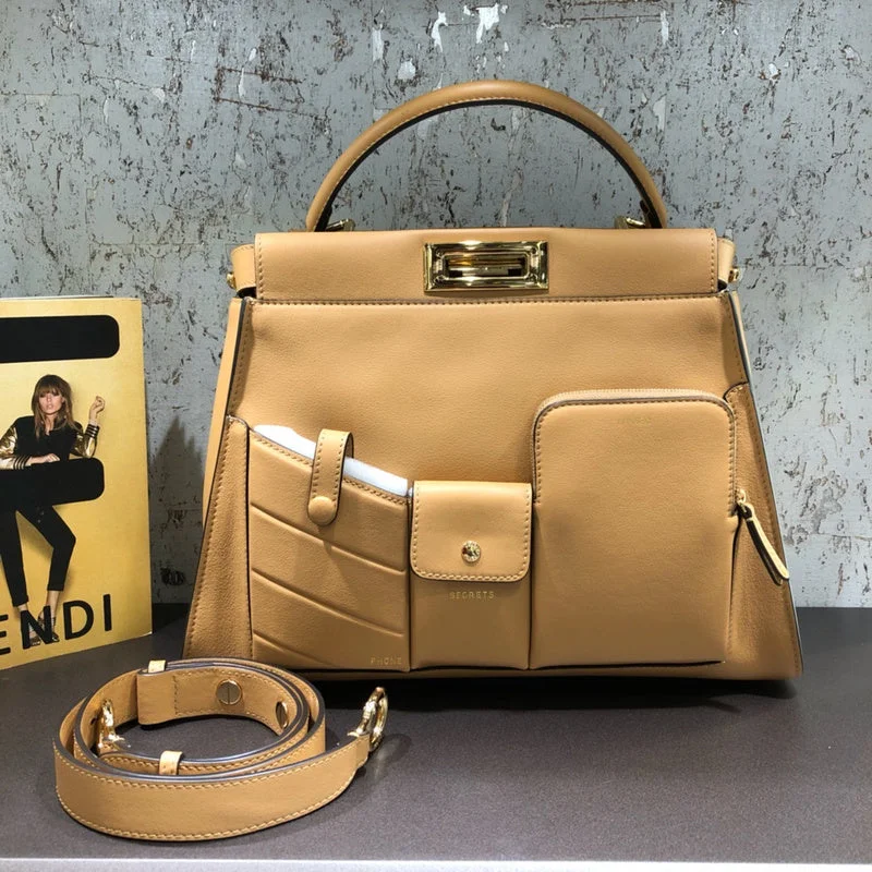 Fendi bags with a zip - top closure and a front - pocket for quick access to keys and cardsBC - FENDI BAGS - 1081