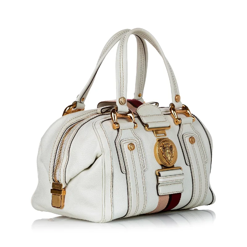 Women Gucci bags with a zippered interior pocketGucci Aviatrix Leather Boston Bag (28798)