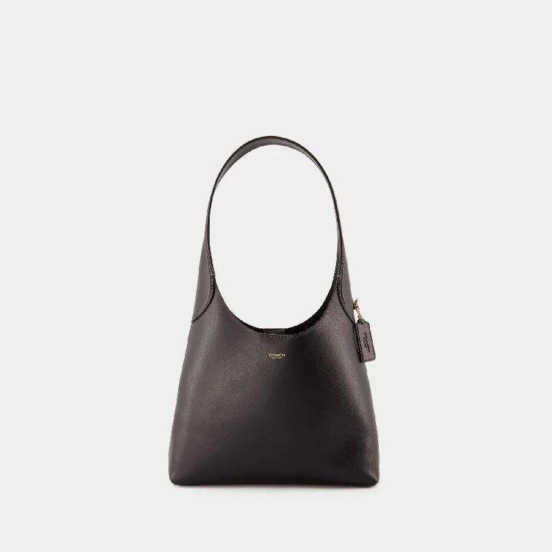 Coach bags with a detachable mirror inside for quick touch - upsBrooklyn 28 Shoulder Bag - Coach - Leather - Black