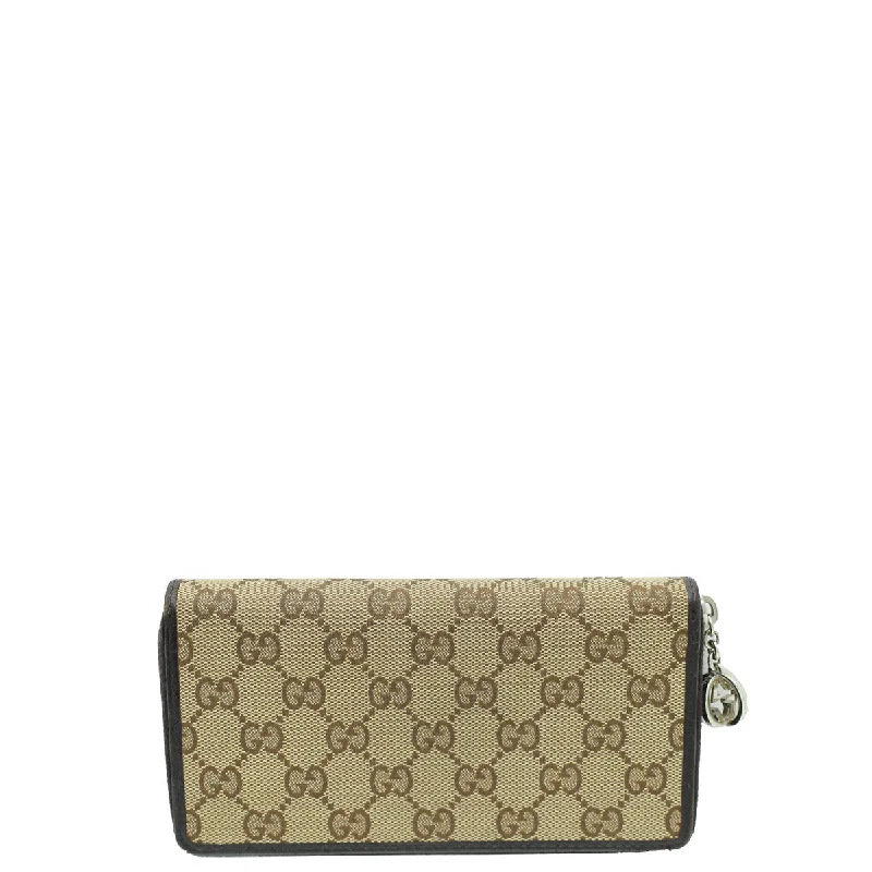 Small - sized Women Gucci shoulder bags for evening outingsGucci Bicolor GG Zip Around Wallet