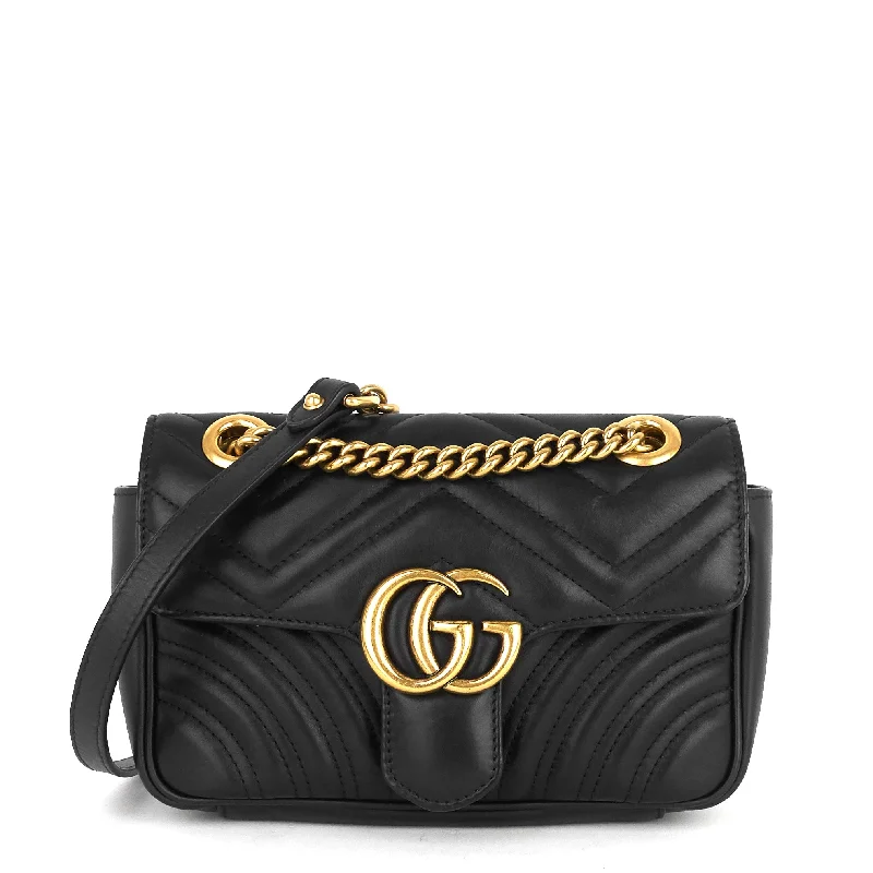 Women Gucci Sylvie bags with a leather - wrapped handleMarmont Mini Matelassé Calfskin Bag