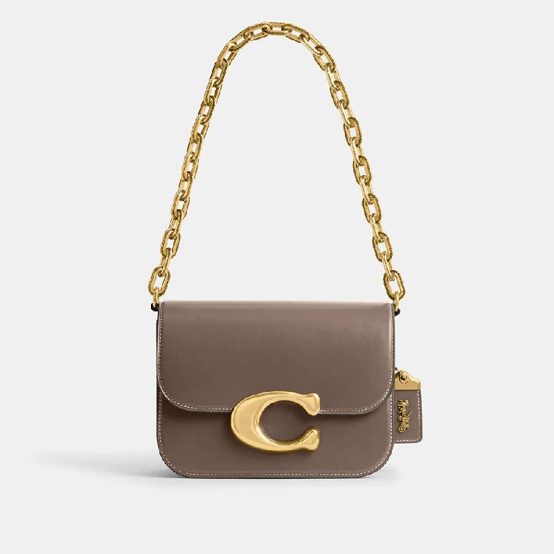 Coach Dempsey bags with a leather - wrapped drawstring for a luxurious feelCoach Idol Bag Dark Stone