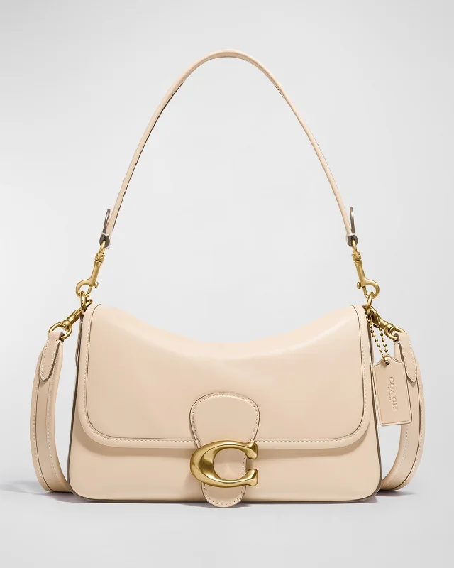 Coach Dempsey bags with a large capacity and a drawstring closureTabby Leather C Medallion Shoulder Bag