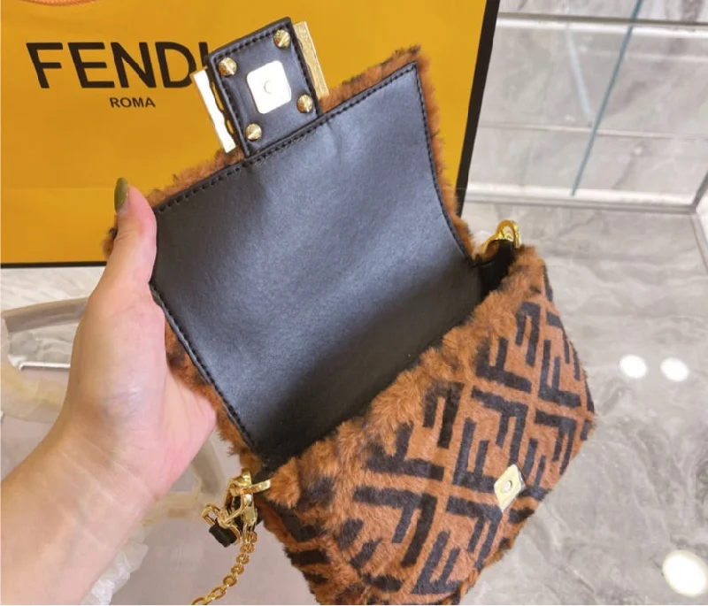 Fendi By The Way bags with a 3D - printed FF logo for a modern and textured lookFendi Crossbody handbag