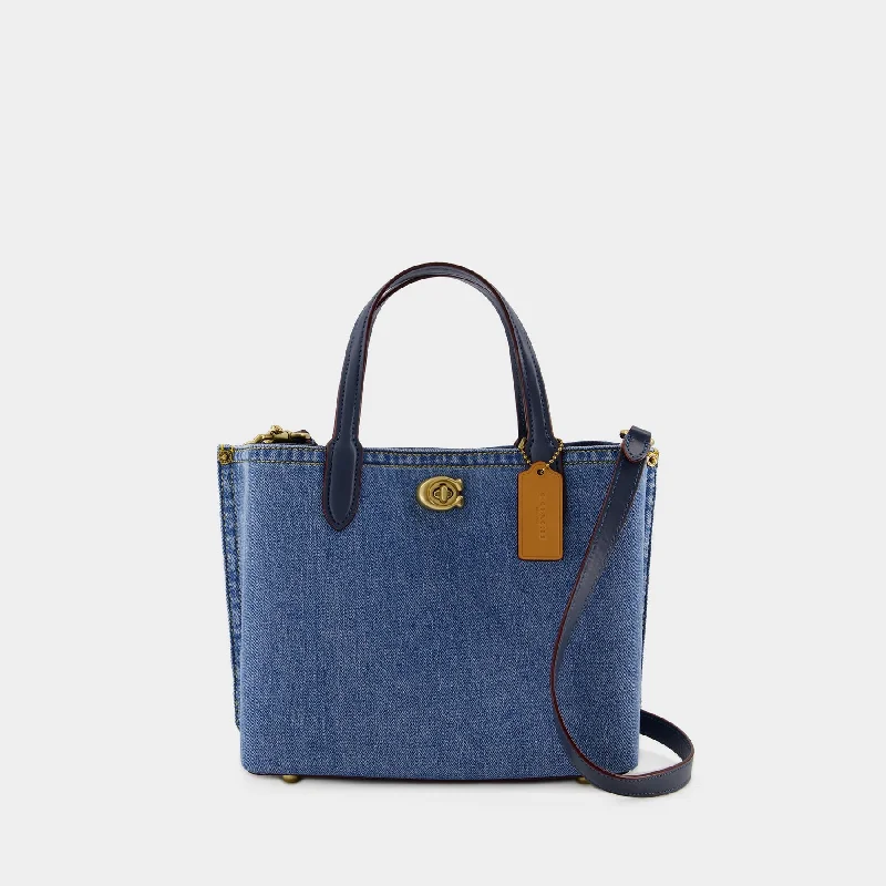 Coach Dempsey bags with a leather - wrapped drawstring for a luxurious feelWillow 24 Shopper Bag - Coach - Canvas - Blue