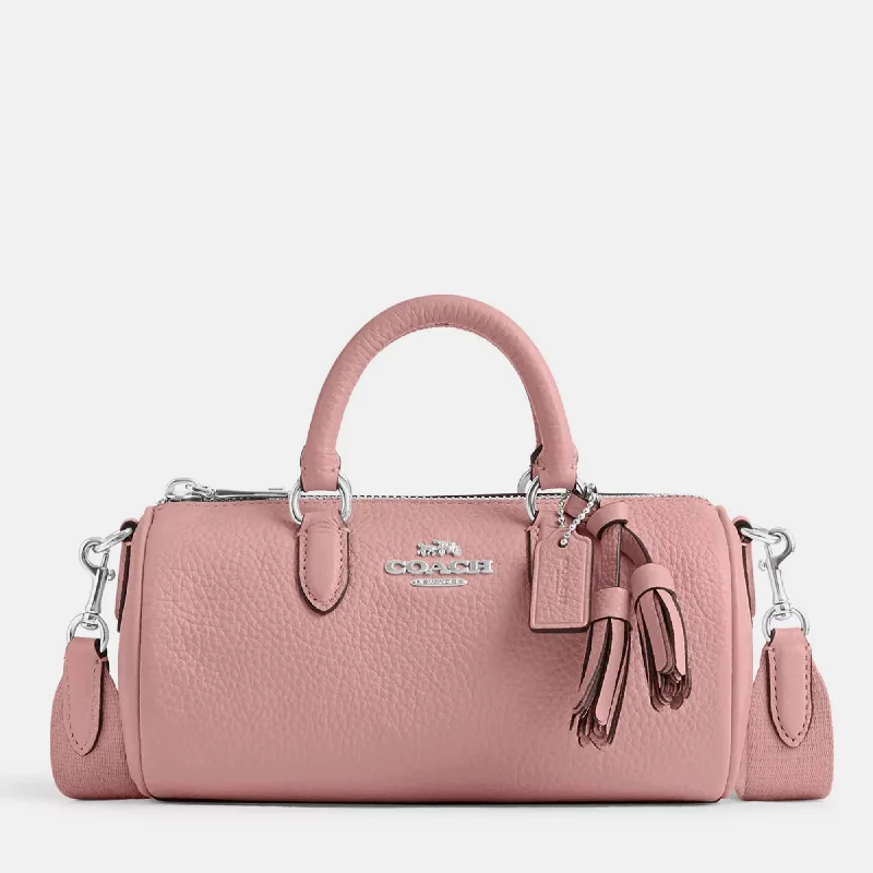 Coach bags with a detachable mobile phone holder for on - the - go useLight Pink/silver Women  Lacey Crossbody Bag