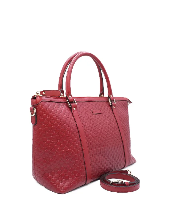 Gucci handbags for women with a beaded trimMicroguccissima Leather Dome Margaux Satchel Tote Red