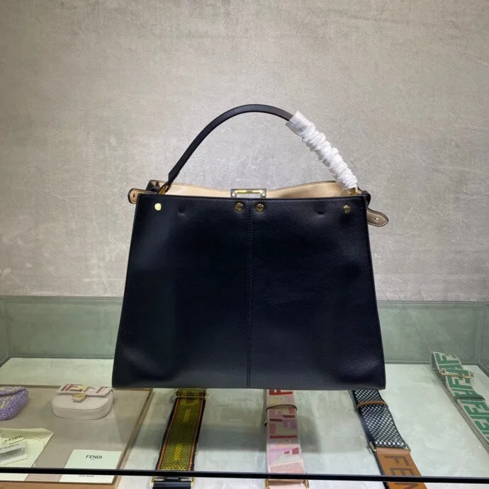 Fendi bags with a chain - link trim and a leather body for a modern and edgy lookWF -  Fendi Bag - 336