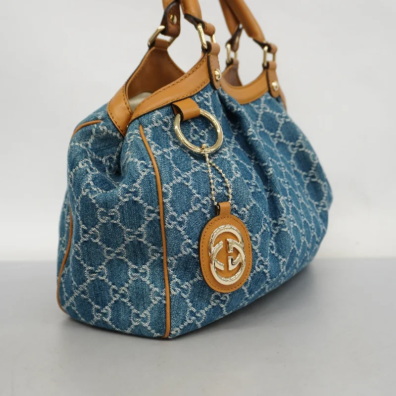 Gucci Marmont bags for women with a snakeskin - effect panelGucci  Sukey GG Denim 211944 Women's Denim HandBag Blue