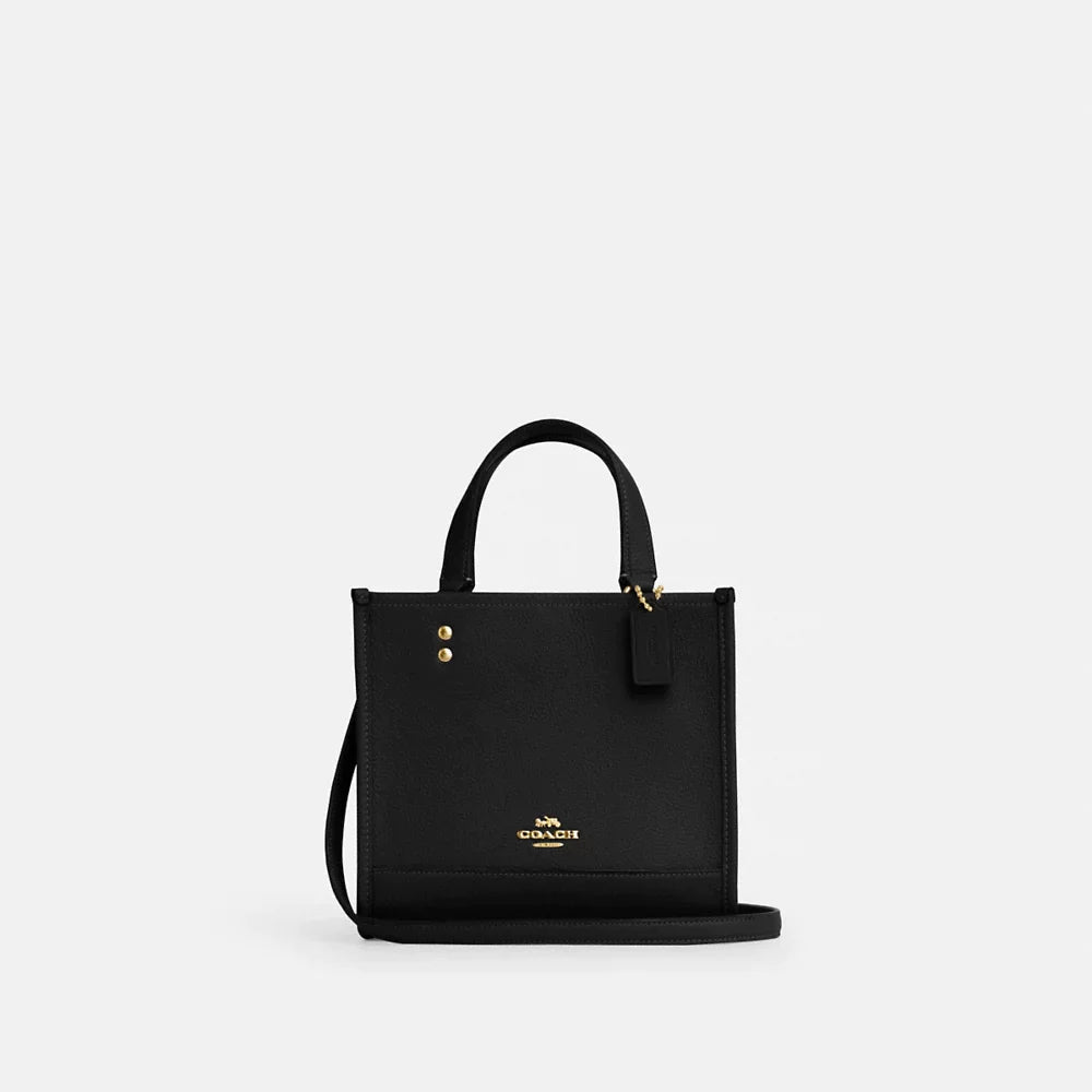 Coach bags with a front - flap pocket and a turnlock for a classic aestheticCoach Dempsey Tote 22 In Black