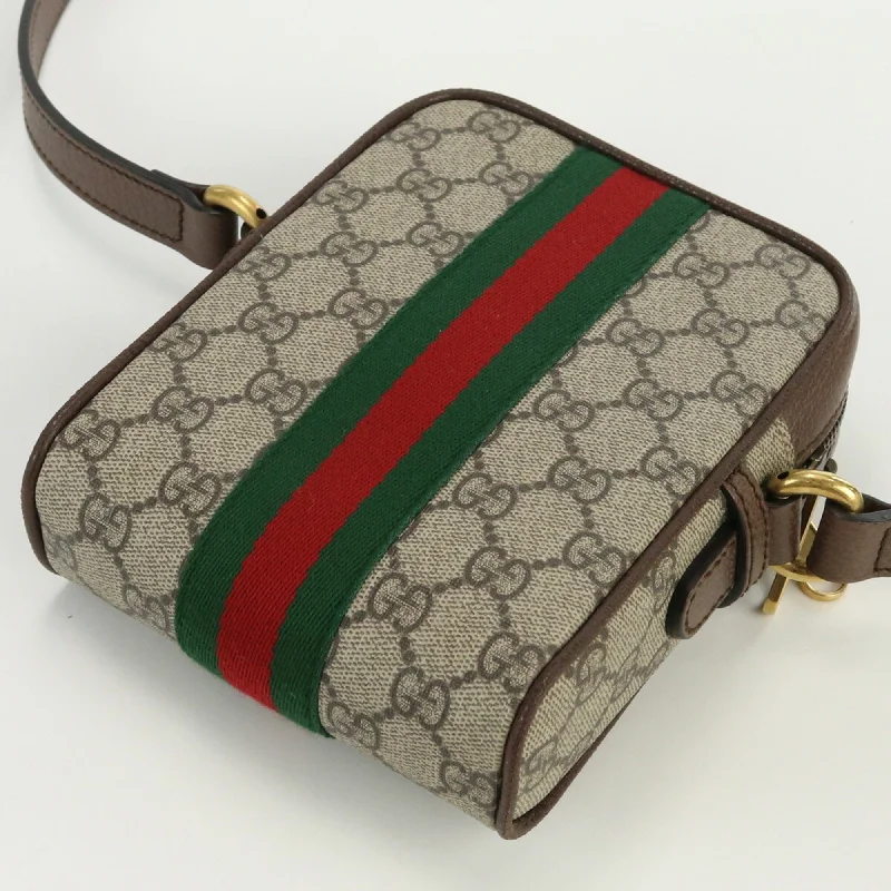 Women Gucci bags with a front - flap pocket for quick - access itemsGUCCI GG Shoulder Bag Ophidia 598127 96IWT 8745 Supreme Unisex