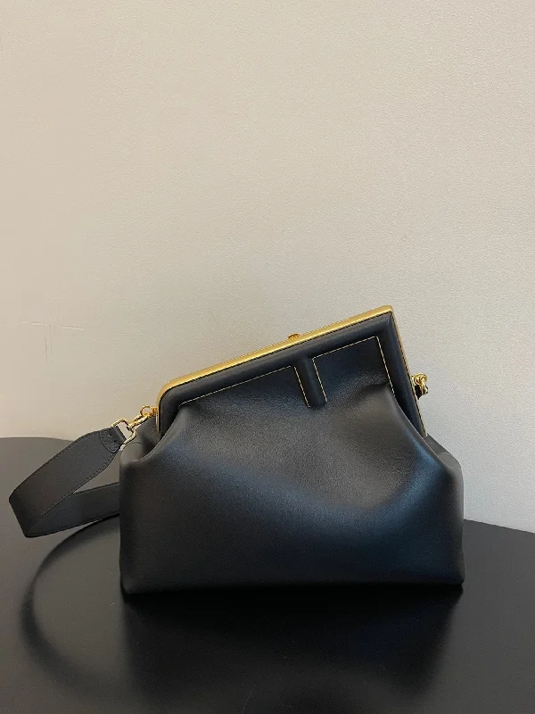 Ladies Fendi shoulder bags with a hidden magnetic pocket for discreet storageFendi First Medium Bag