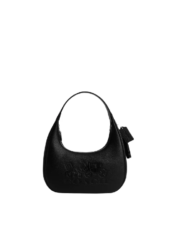 Coach handbags with a metal - framed clasp for durability and styleCoach Carmen Shoulder Bag In Black CR151