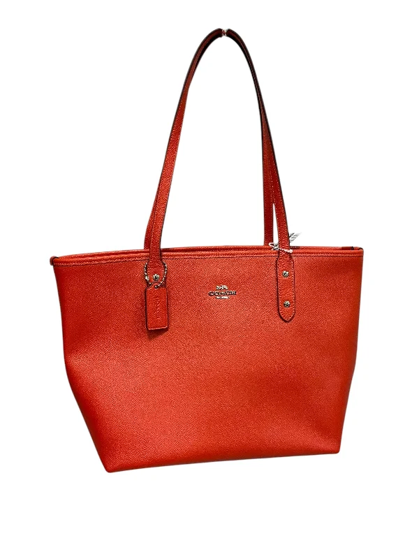 Coach tote bags with a double - handle and shoulder - strap option for easy useHandbag Designer By Coach, Size: Medium