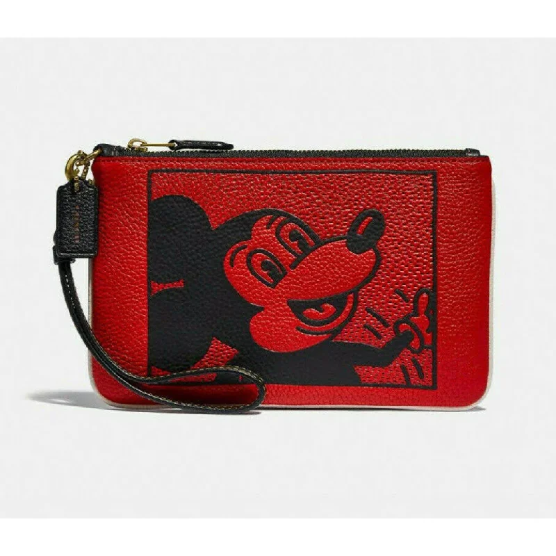 Ladies Coach Borough bags in a pastel shade for a soft and delicate appearanceCoach Small Red Wallet Disney Mickey Mouse X Keith Haring Purse Wristlet Bag New