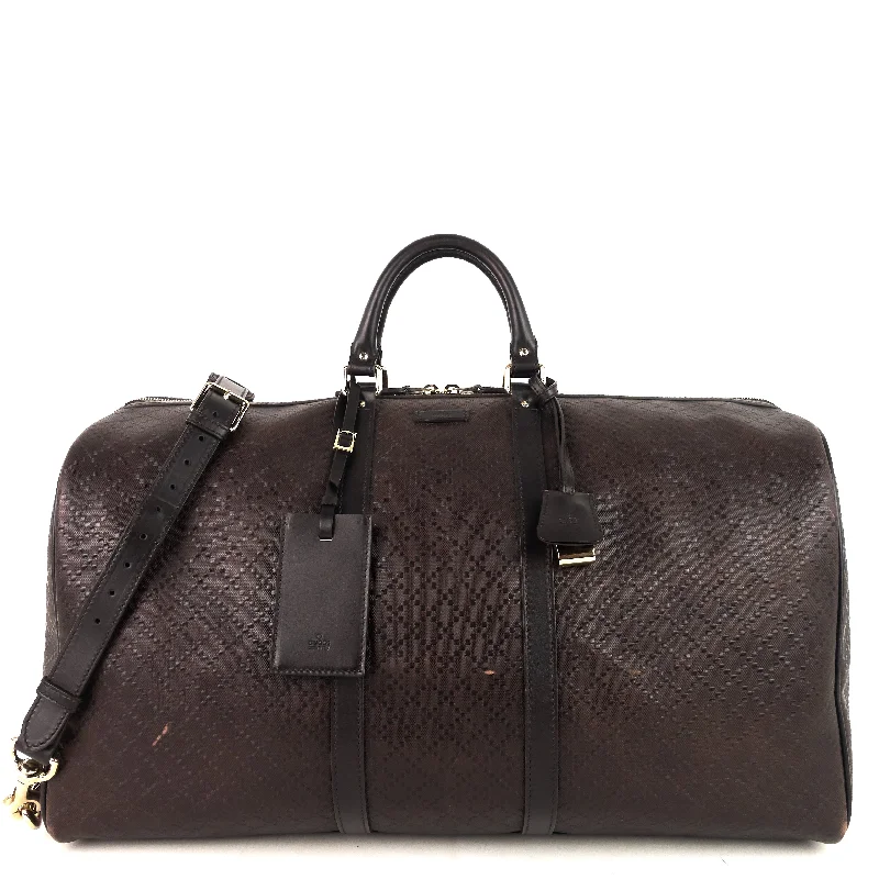 Gucci Marmont bags for women with a snakeskin - effect panelBright Diamante Leather Carry-On Duffle Bag