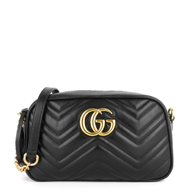 Gucci tote bags for women with a printed Gucci logoMarmont Small Calfskin Shoulder Bag