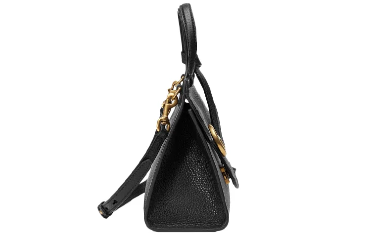 Gucci Dionysus bags for women with tiger - head clasps(WMNS) Gucci Cowhide GG Marmont Logo Single-Shoulder Bag Black 442622-A7M0T-1000