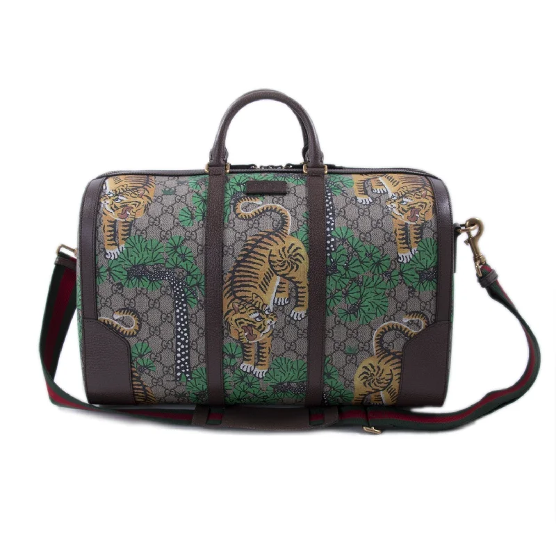 Gucci Marmont bags for women with a contrast - colored interiorGucci Bengal GG Supreme Weekender Duffle Bag