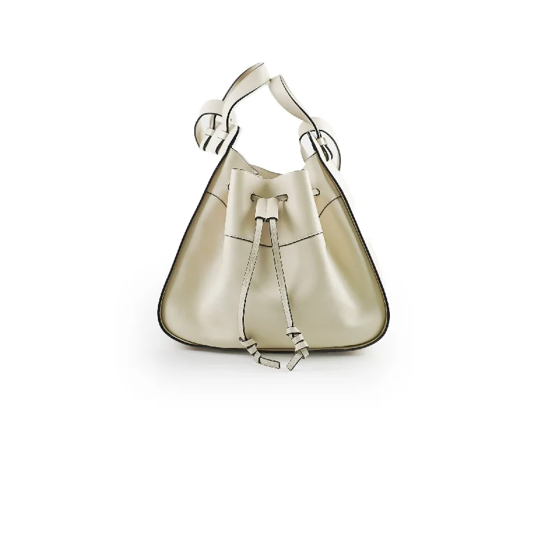 Loewe bags available in unique shapesLoewe Hammock Small Ivory Black Calfskin