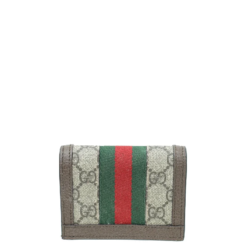 Gucci handbags for women with a back - zip pocketGucci Bicolor GG Supreme Ophidia Card Case