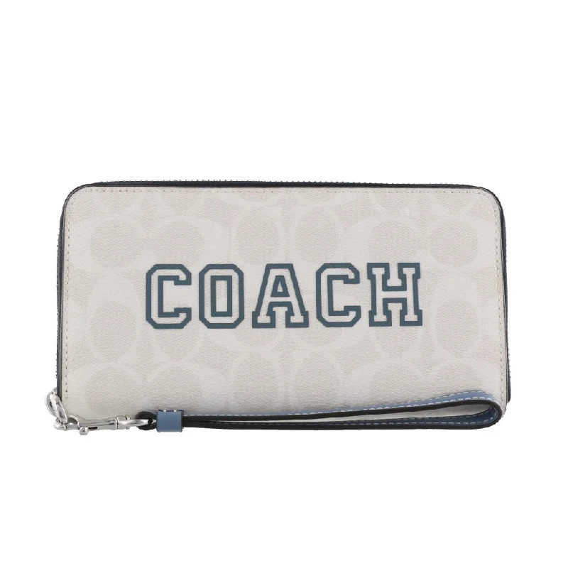 Coach crossbody bags with a keychain holder for practicalityCOACH Long Roundzip Wallet