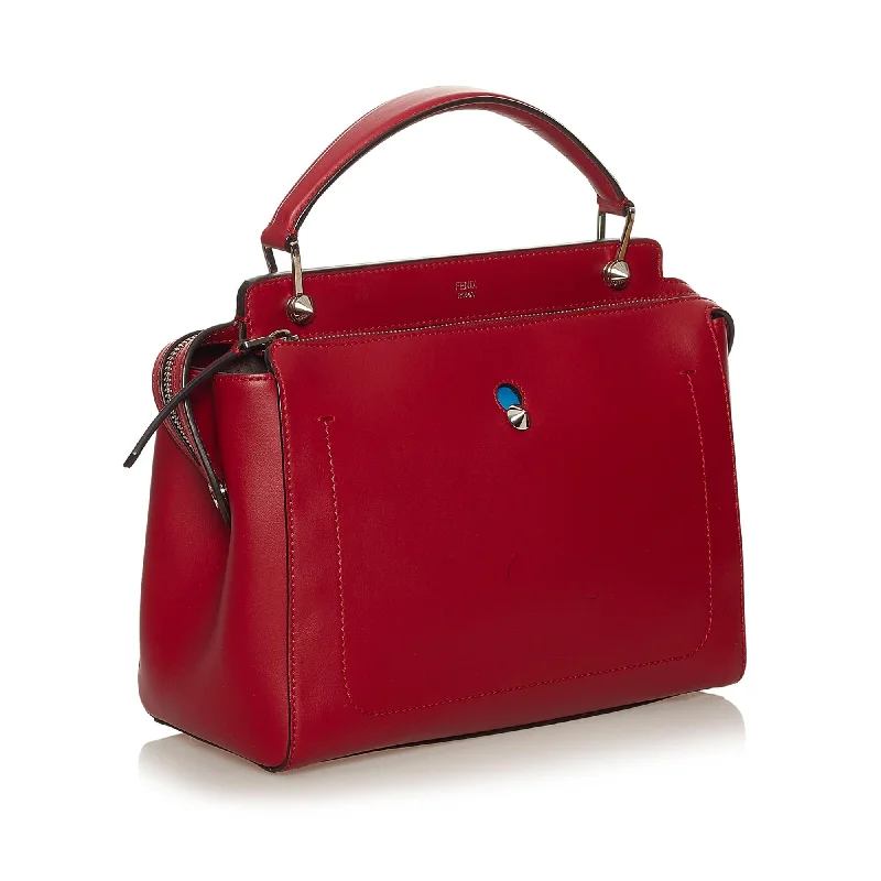 Fendi bags with a patent - leather finish for a shiny and sophisticated appearanceFendi DotCom Leather Satchel (SHG-29019)