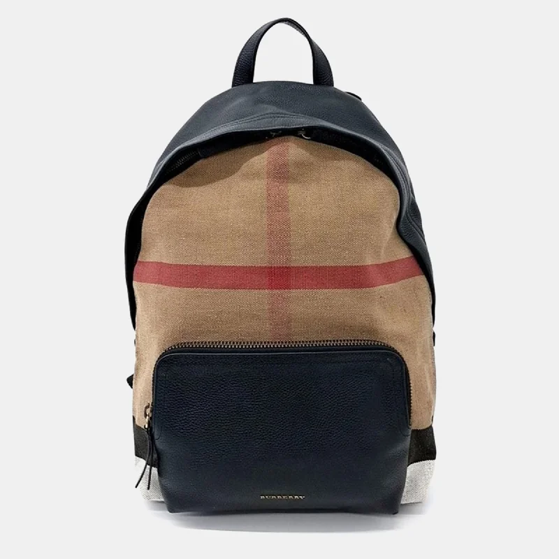 Burberry Bags with Adjustable Handles for Different Carrying WaysHouse Check Canvas and Leather Medium Abbeydale Backpack