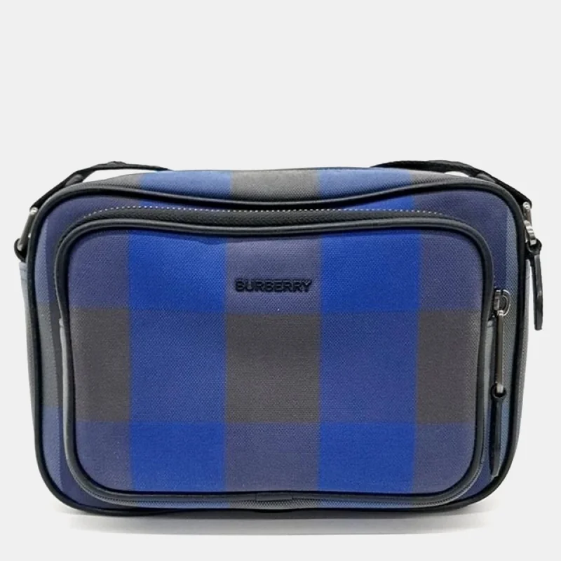 Quilted Burberry Bags for a Luxurious FeelBlue Canvas Paddy Check Crossbody Bag