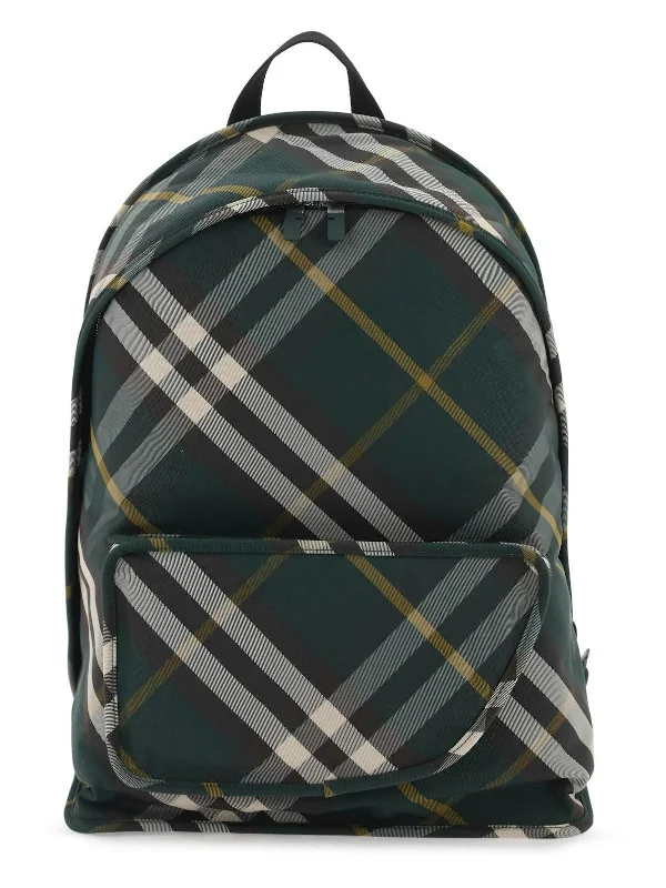 Designer Burberry Bags for Fashion EnthusiastsMen's Shield Backpack in Green | 8080679