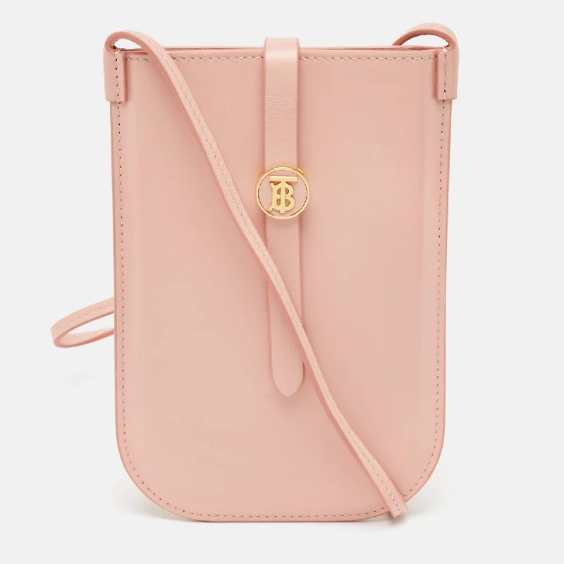 Light - Colored Burberry Bags for Spring and SummerLight Leather Anne Phone Crossbody Bag