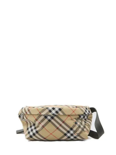 Burberry Bags with Detachable Straps for CustomizationMen's Check Belt Bag in Beige | 8091780