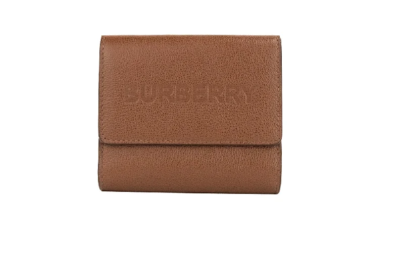 Functional Burberry Diaper Bags for New MomsBurberry Luna Tan Grained Leather Small Coin Pouch Snap Wallet