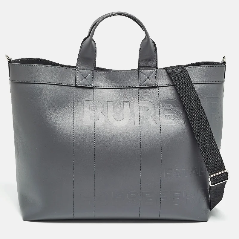 Child - Sized Burberry Bags for Little FashionistasAsh Grey Leather Ormond Tote