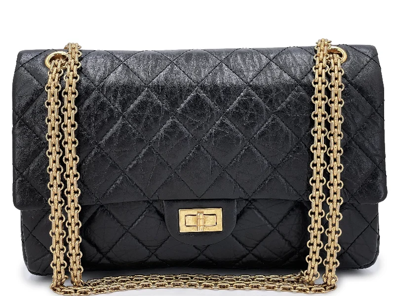 Chanel Vintage Inspired Handbag for Retro LoversChanel Medium 226 2.55 Reissue Flap Bag Black Aged Calfskin GHW JAQ