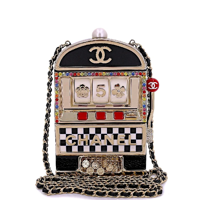 Chanel Designer Handbag with Unique DesignChanel Casino Minaudière Bag 23C Monaco Slot Machine Evening Clutch NIB K2F