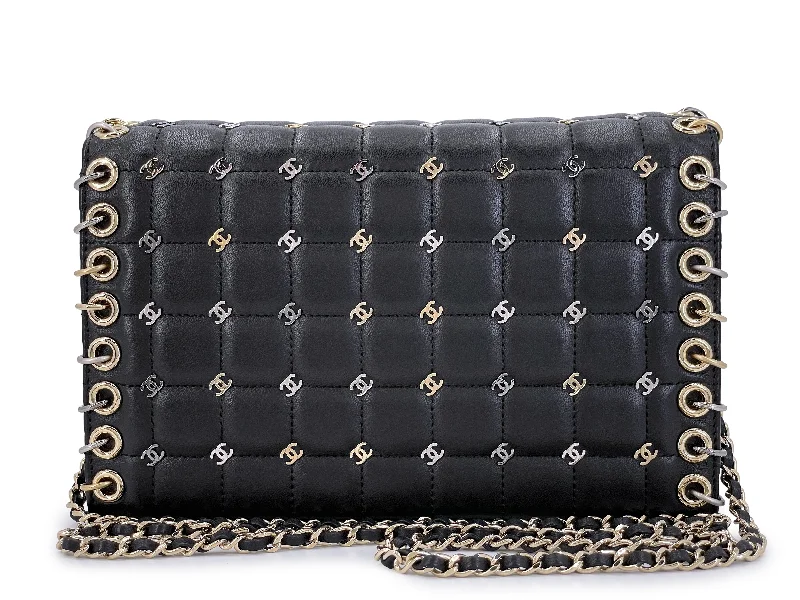 Chanel Black Handbag for Business MeetingsChanel CC Studded Bag Pristine 16B Black Punk Piercing Clutch on Chain LES